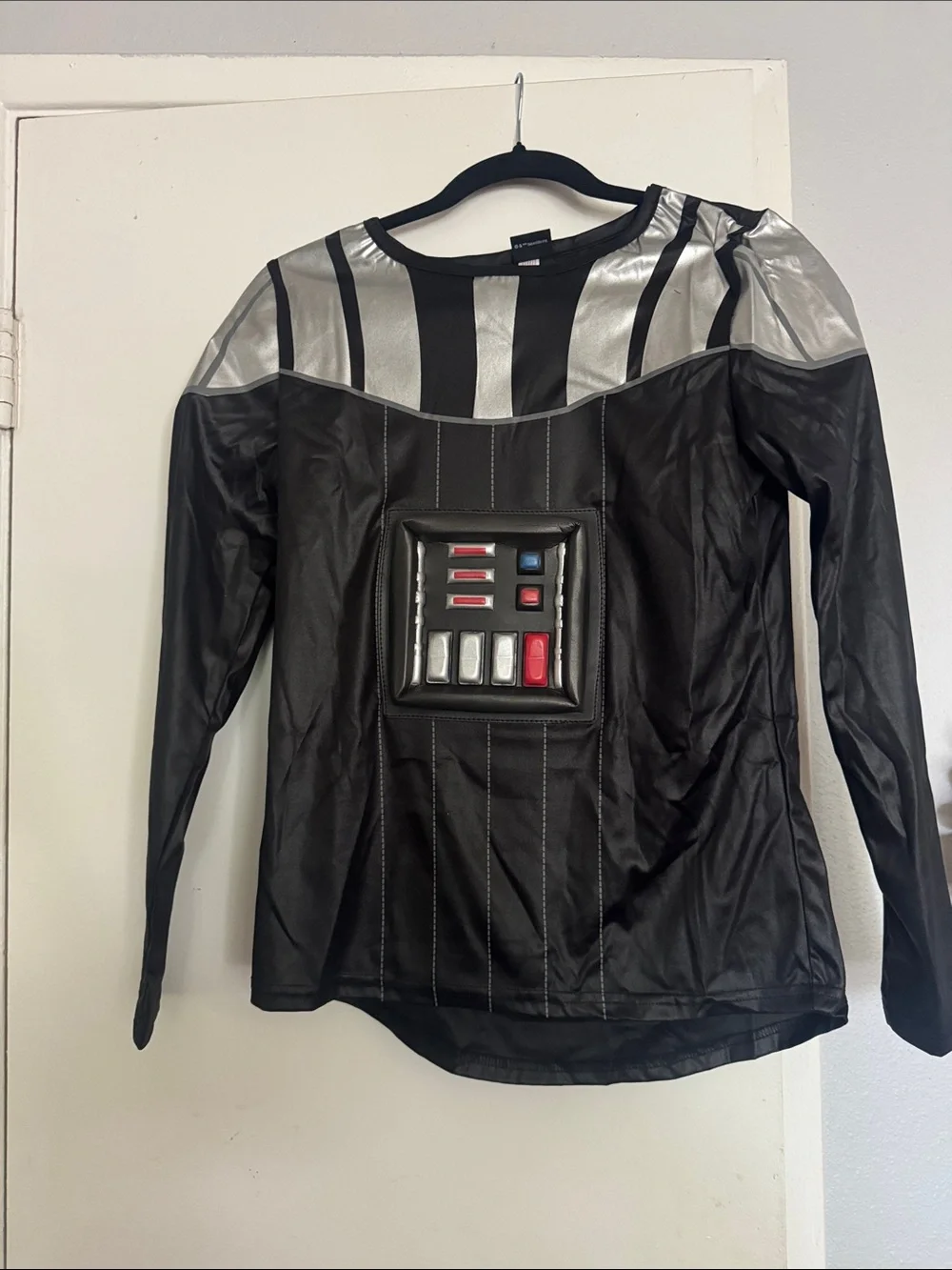 Star Wars Darth Vader Black and Silver Long-Sleeve Costume Top